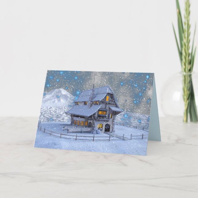 christmas house greeting card (Front)