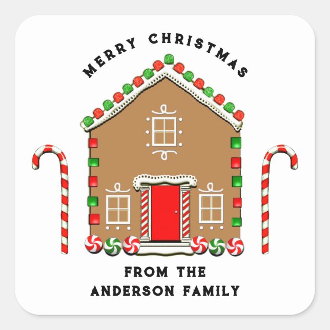 Christmas House Holiday Gift Tags (Front)