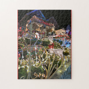 Christmas House Lights in Brooklyn Dyker Heights Jigsaw Puzzle