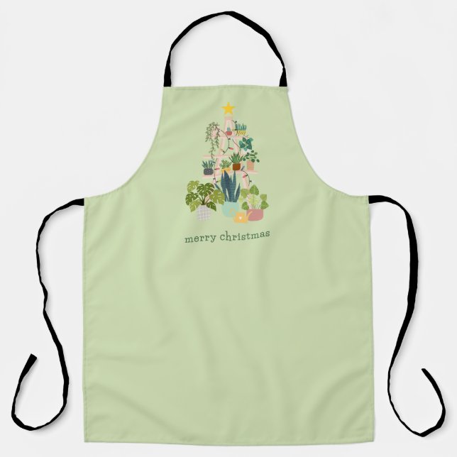 Christmas House Plant Apron (Front)