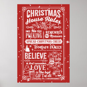 Christmas House Rules  Poster