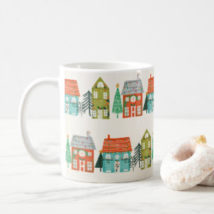 Christmas Houses White Coffee Mug