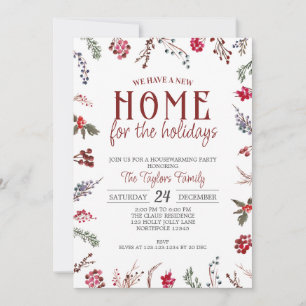 Christmas Housewarming, New Home for the Holidays Invitation