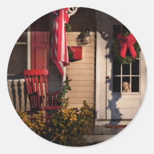Christmas - How much is that doggy in the window Classic Round Sticker