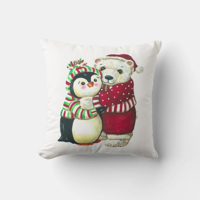 Christmas Hugs! Cushion (Front)