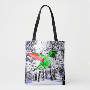 Christmas Hummingbird  Tote Bag