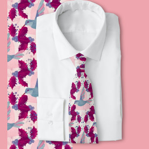 Christmas Hummingbirds Tie