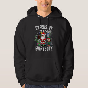 Christmas Humor Santa Expensive  Meme Hoodie