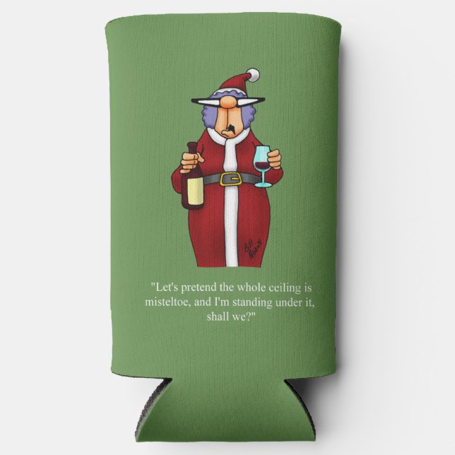 Christmas Humour Can Cooler Gift (Front)