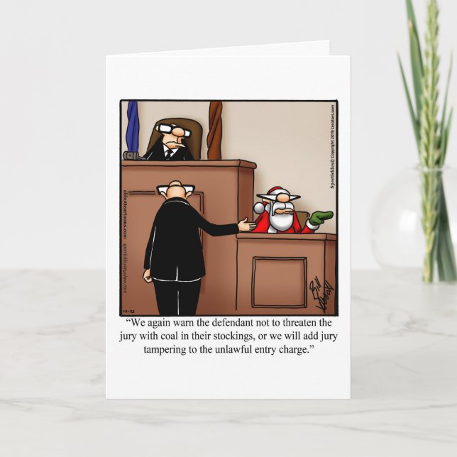 Christmas Humour Greeting Card (Front)