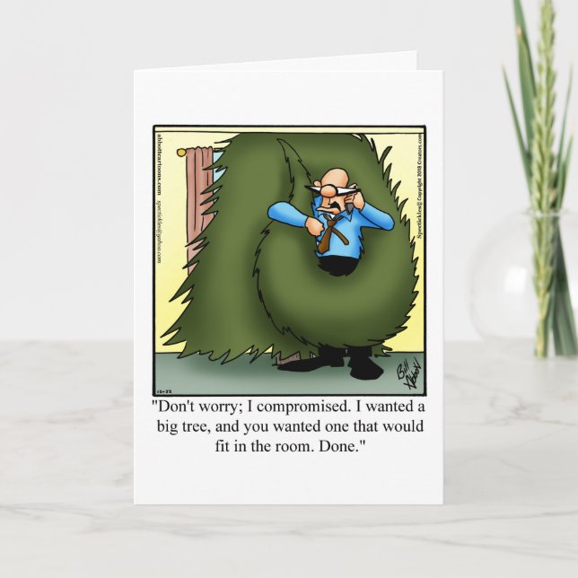 Christmas Humour Greeting Card (Front)