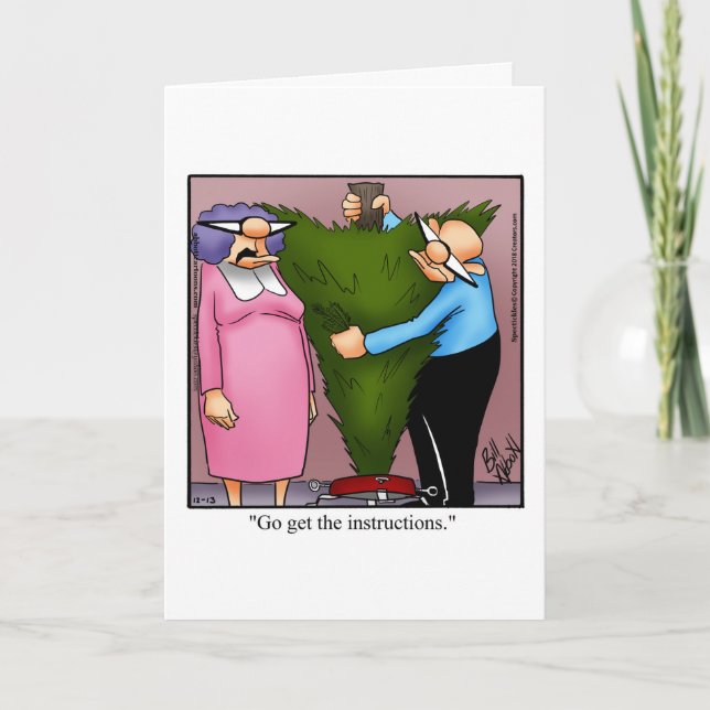 Christmas Humour Greeting Card (Front)