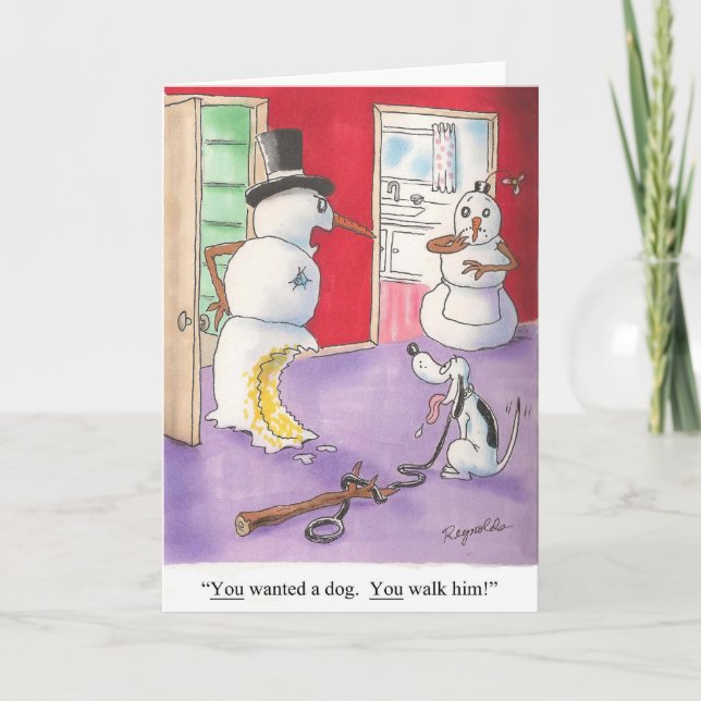 Christmas Humour Holiday Card (Front)