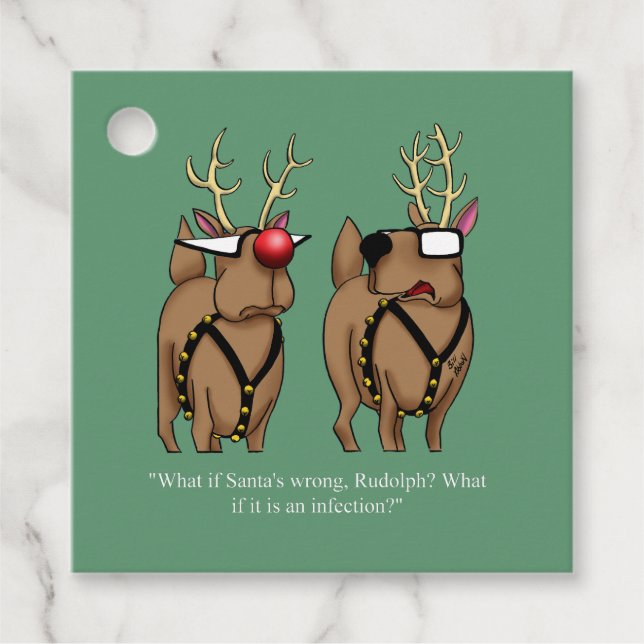  Christmas Humour Holiday Gift Tags (Front)