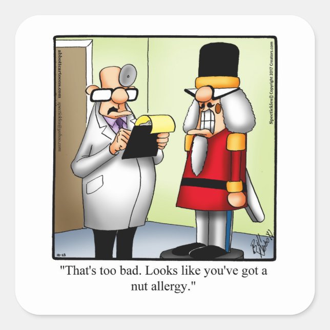 Christmas Humour Holiday Stickers (Front)