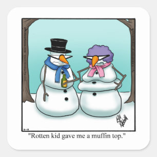 Christmas Humour Holiday Stickers