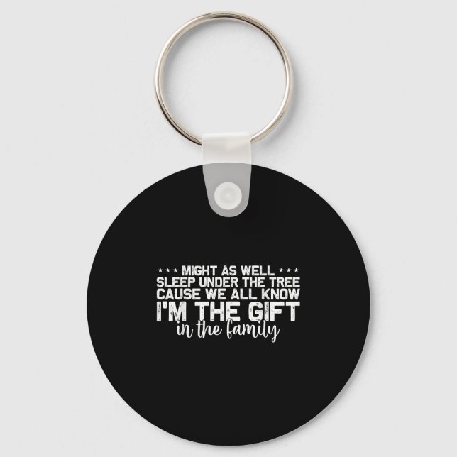 Christmas Humour Men Women Favourite Person Funny  Key Ring (Front)