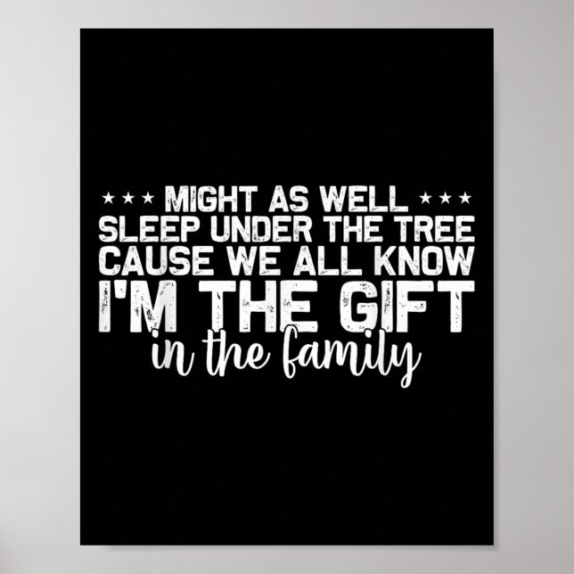 Christmas Humour Men Women Favourite Person Funny  Poster (Front)