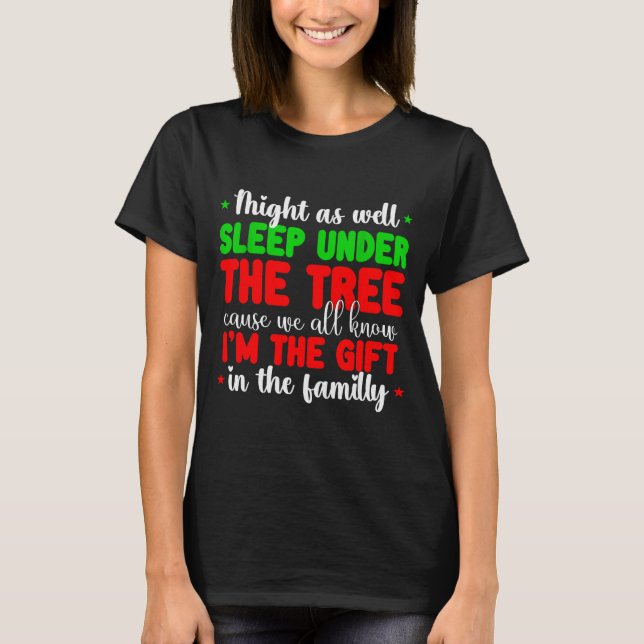 Christmas Humour Men Women Favourite Person Funny  T-Shirt (Front)