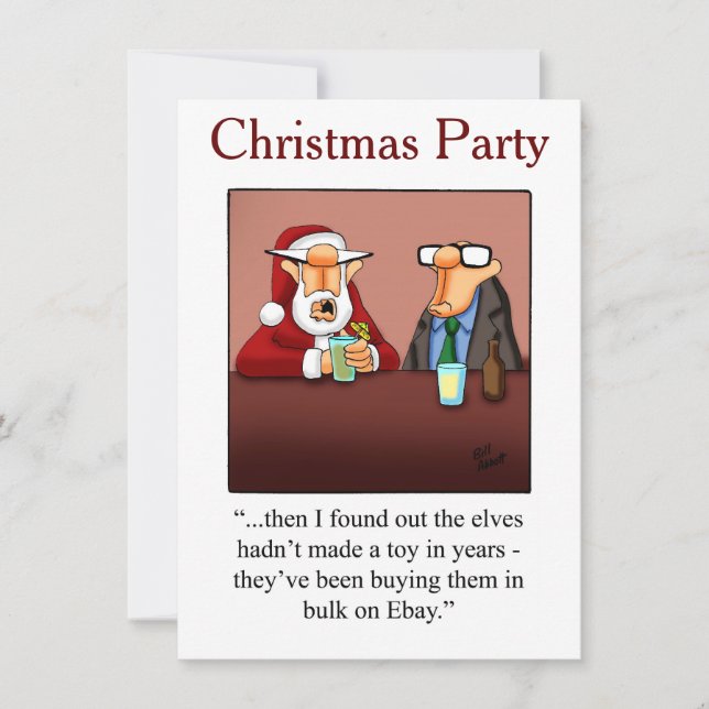 Christmas Humour Party Invitations (Front)