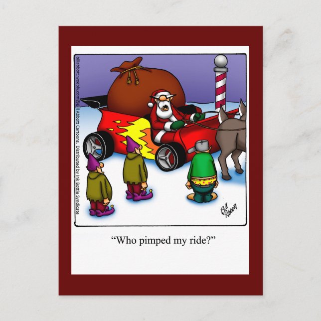 Christmas Humour Postcard (Front)