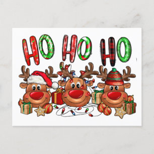 Christmas Humour Reindeer  Postcard