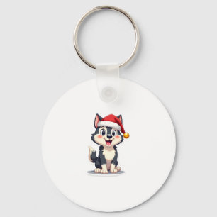 Christmas Husky Dog Lover Malamute (2) Key Ring