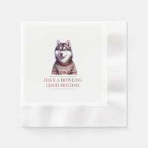 Christmas Husky Howling Good Holiday Custom