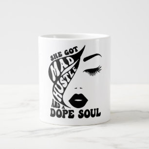 Christmas Hustle Design for Empowering Women Gift Large Coffee Mug