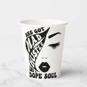 Christmas Hustle Design for Empowering Women Gift Paper Cups