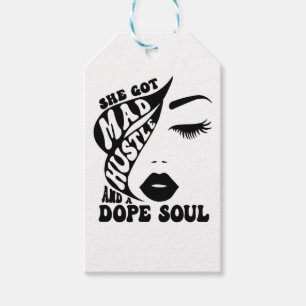 Christmas Hustle Design for Empowering Women Gift Tags