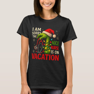 Christmas I Am Sorry The Niche Nurse Santa Hat Med T-Shirt