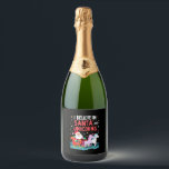 Christmas I Believe In Santa And Unicorns Funny Xm Sparkling Wine Label<br><div class="desc">Christmas I Believe In Santa And Unicorns Funny Xmas (2)</div>