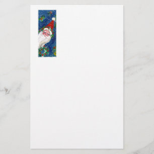 CHRISTMAS I LETTER / SANTA CLAUS WITH RED RIBBON STATIONERY