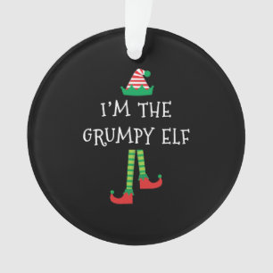 Christmas I_m The Grumpy Elf Shirt Ornament