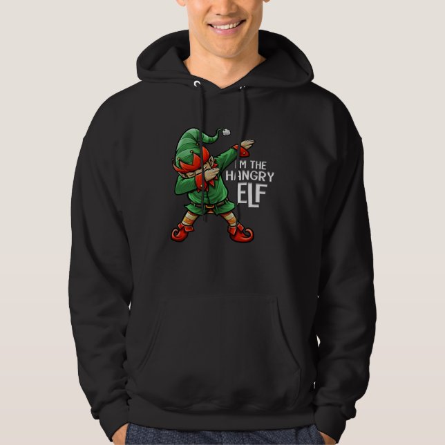 Christmas I m The Hangry Elf Squad Family Matching Hoodie (Front)