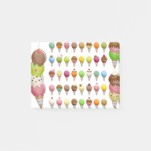 Christmas Ice Cream Cone Post-it Notes
