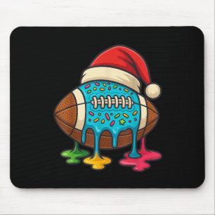 Christmas Ice Cream Drip Boys Football Player Amer Mouse Mat