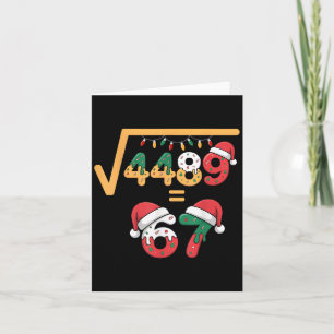 Christmas Ice Cream Drip Meme Slang Square Root 44 Card