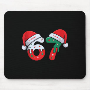 Christmas Ice Cream Drip Meme Slang Square Root 44 Mouse Mat