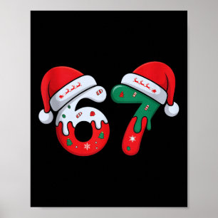 Christmas Ice Cream Drip Meme Slang Square Root 44 Poster