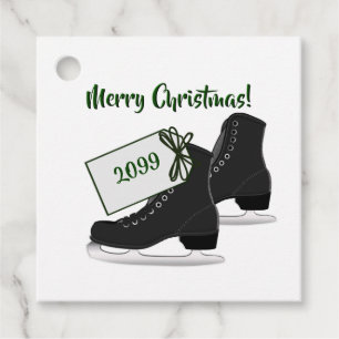 Christmas Ice Skates Package Gift Present Tags