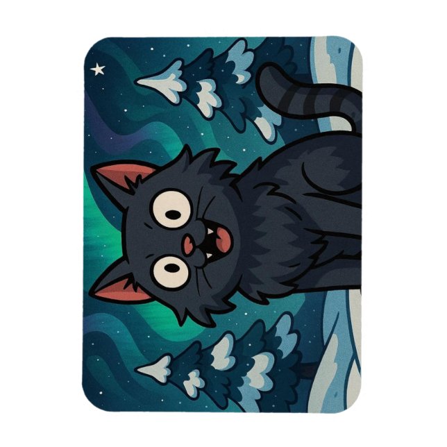 Christmas Icelandic Yule Cat  Magnet (Vertical)