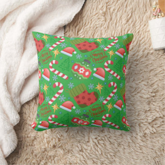 Christmas Icons Design with Trees Cushion