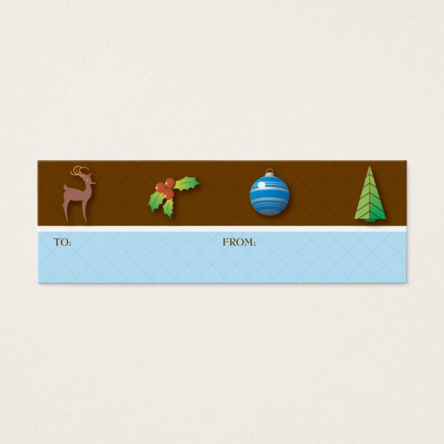 Christmas Icons Gift Tag (Front)