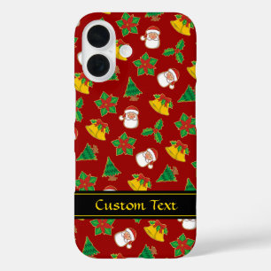 Christmas Icons Pattern iPhone 16 Case
