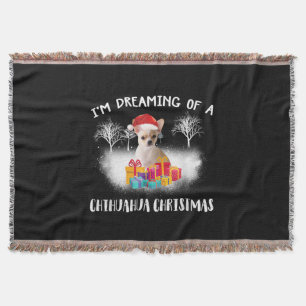 christmas idea chihuahua dog lover family throw blanket