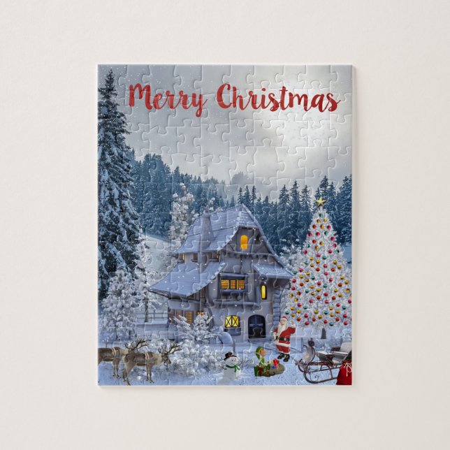 Christmas Idyll Jigsaw Puzzle (Vertical)
