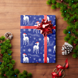 Christmas Iggy Italian Greyhounds in the Snow Wrapping Paper