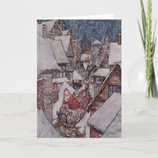 Christmas illustrations holiday card (Front)
